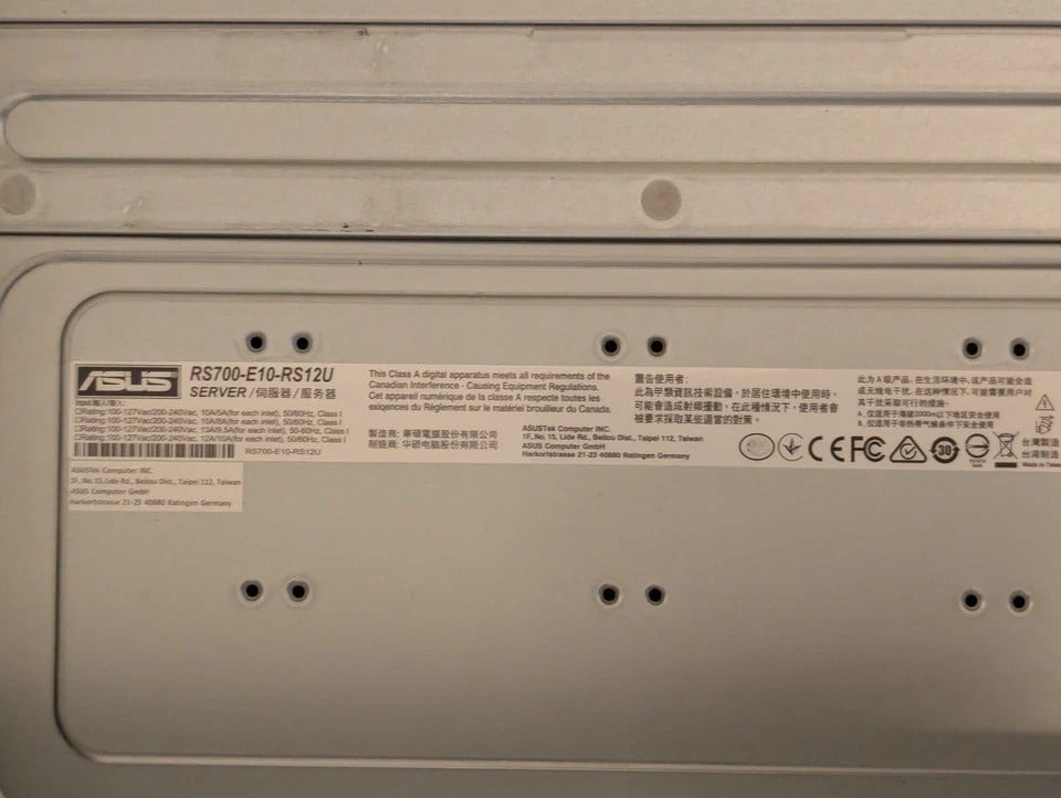 ASUS RS700-E10-RS12U server alternate view
